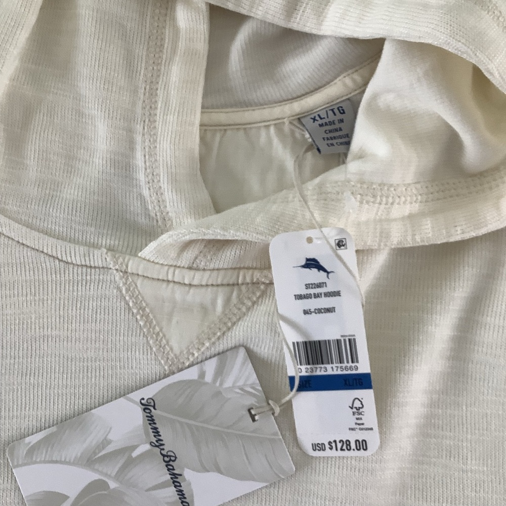 New Tommy Bahama Tobago Bay Hooded Pullover XL - Picture 8 of 8